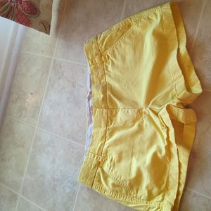 Women's Yellow 3" J. Crew shorts size 8